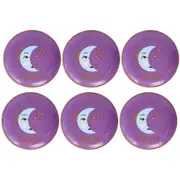 6x LVD Ceramic Trinket Plate Moon Astrology Decorative Dish Ornament Home Decor