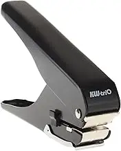 xinyee Heavy-Duty Slot Metal Single Hole Puncher 1-Hole Paper Punch 10 Sheet Capacity for ID Card PVC Photo Slot and Paper Chipboard Art Project Documents Office School Home Supplies