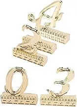 HOMSFOU Metal Door Address Numbers Self Adhesive Home Mailbox for Garden Office