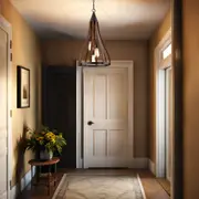 [X DISPLAY] PL-KHALEESI interior Pendant Light 3Lt in Oak Dark Red Wood