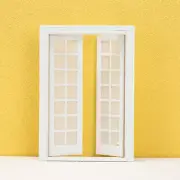 Doll House 1: 12 Scale Miniatures White Wooden Furniture Door Window Victoria