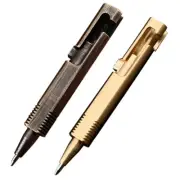 Signature Pen Rollerball Pen Writing Pen, 0.5mm Brasses Journal Pen Gel Inks Pen