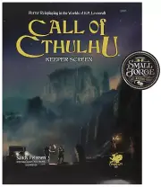 Call of Cthulhu Keeper Screen, 7th Edition Hard Card Screen, Maps - GM. NEW