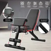 Adjustable ADKING Weight Press Bench Fitness Incline Sit up Gym Equip Home Flat
