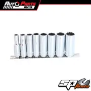 SP Tools 3/8"Dr Deep Socket Rail Set - 12pt SAE - 8pc | SP20241
