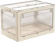 Folding Storage Box, Sealed Storage Box Organizing Crates, Cubes Container for Bedroom Kitchen Pantry Dorm Room Bathroom Organization Decorative Packing Bed