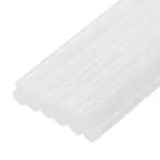 12pcs Mini Hot Glue Sticks for Glue Gun 0.27"x4" Glitter Light White