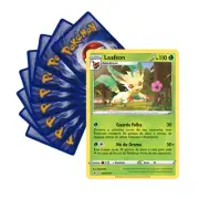 Card Pokémon Portuguese - Leafeon Holo Promo SWSH191 + 10 Cards in Portuguese