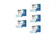 Silicon Power Superior PRO 64GB Micro SD Card, 4K/HD, 100MB/s Read, U3, C10, A1, V30 with Adapter (5-pack)