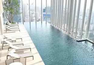 素坤逸路的1臥室公寓 - 46平方公尺/1間專用衛浴Bangkok City Center Top Skyline Infinity Pool