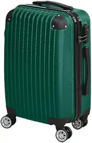 [Slimbridge] 24" Luggage Suitcase Carry On Luggage, Trolley Travel Packing with Built-in Lock, Hard Shell Wheels 360°Spinner Luggages Suitcases, Easy Carry Bag, Green