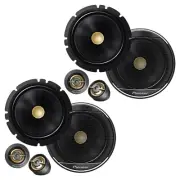 (4) Pioneer TS-A1601C | 6.5 Inch 350W 4 Ohm 2-Way Car Audio Component Speakers