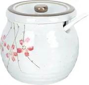 1 Set Spice jar seasoning jar to go containers with lids sealable containers seasoning pot ceramic condiment jar Jars food container Ceramic Container ceramics Japanese-style tray
