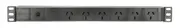 Ecotech 6-Way PDU with Surge and Overload Surge Protection 240V Outlets