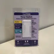 Lutron Timer Switch 600W MA-T51MNH-WH