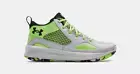 Under Armour Unisex Lockdown 5 3023949 Green Basketball Shoe Sneaker M-11 W-12.5