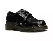 Dr Martens 1461 Sequins 3 Eye Derby Oxfords Women’s US 7 Black Silver NEW $115