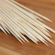 100-200pcs 50cm*5mm Disposable Bamboo BBQ Skewers Natural Wooden Skewer Wood St