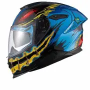Y.100R Night Rider Sky Blue Full Face Helmet