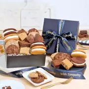 With Sympathy & Condolences Bakery Goods Gift Box by GourmetGiftBaskets.com