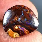 7.40 ct Astonishing Fancy (16 x 15 mm) Multi Australian Koroit Boulder Opal