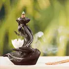 Buddha Lotus Backflow Incense Holder Smoke Waterfall Lotus Incense Holder