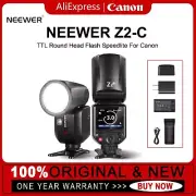 NEEWER Z2-C 2.4G Wireless TTL Round Head Flash Light Speedlite For Canon Camera
