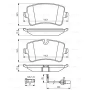 Bosch Disc Brake Pad Set [Fits: Audi A8 (Rear)] - BP1368 (for: Audi)