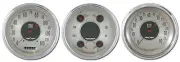 classic instruments all american nickel series 3 gauge set an53slc speedo tach