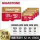 【GIGASTONE 立達】Camera Pro MAX microSDXC UHS-Ⅰ U3 A2 4K 128GB攝影高速記憶卡-5入組(支援GoPro)