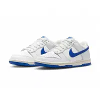 在飛比找博客來優惠-Nike Dunk Low White Royal GS 海