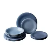 Villeroy & Boch Colour Loop Dinner Set 12pc Horizon Blue