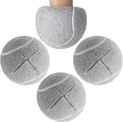 Tennis Ball Floor Protector - Floor Protection Heavy Duty Glide Coverings - Anti Slip Rubber Glide Coverings Desk Foot Covers for Living Room Home Workplace