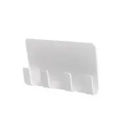 3PCS Bathroom Storage Rack Wall Mounted Shaver Holder Organizer 4 Hanger Hooks Towel Shelf Key Peg Strong Suction Phone Charging Racks