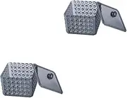 GLEAVI 2pcs Box Square Swab Box Acrylic Storage Container Makeup Cotton Pad Holder Organizer