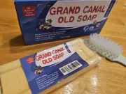 Grand Canal Soap, Laundry Cleaning Soap Bars Grand Canal, (1PCS) (Brush Includ)