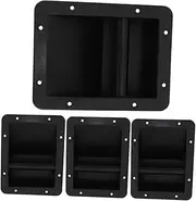 LALAFINA 4pcs Speaker Handle Carrier DIY Small Speaker Side Handle Handles Handle for Speaker Handle Accessory Amplifier Handle Replacement Speaker Replacement Handle Black Plastic