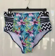 Marshalls NWT Junior Women XL Open Side Swim Bikini Bottom Hipster Brief