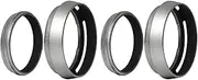 2X Filter Adapter Ring + Aluminum Metal Lens Hood for FinePix X100 Replace LH-X100 LF91