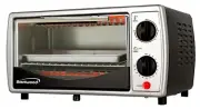 Brentwood TS-345B Stainless Steel 4-slice Toaster Oven, Black Toast, Bake/Broil