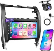 4G+64G Car Radio Stereo for Toyota Camry 2012 2013 2014, Wireless Carplay&Android Auto with Android 12 Support Bluetooth/GPS/WiFi/Back-up Camera/SWC/FM, 10.2 Inch IPS Touch Screen for Camry