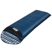 Weisshorn Single Thermal Sleeping Bag Camping Hiking Tent Blue -5 to +20 Degrees
