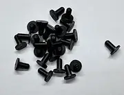 Protection Force Flanged Tapered Insert Cap and Plug for 4.2-5mm 11/64"-3/16" ID Hole of Tube Bottle Openning (Pack of 25) Sealed Reusable Rubber