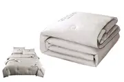 Air Conditioning Cool Feeling Quilt Lightweight Blanket for Summer Hot Sleeper-Light Grey