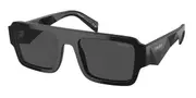 Prada PR A05SF Asian Fit 16K08Z Men's Sunglasses Black Size 55