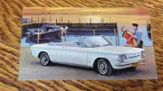 1963 Corvair Monza Convertible Chevrolet Car Advertising Postcard