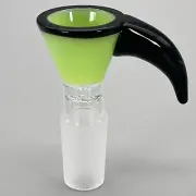 Black Horn Lip Assorted Color Funnel Hand Blown Glass Bowl Gog 14mm 18mm