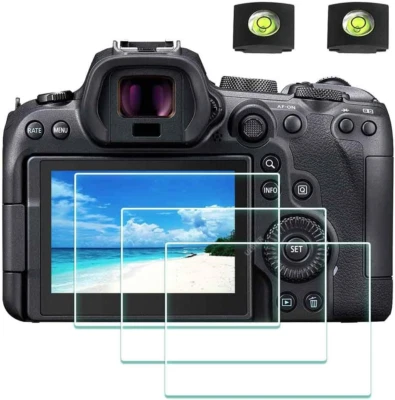 Screen Protector for Canon EOS R7 EOS R6 Camera & Hot Shoe Cover [2+3Pack], U...