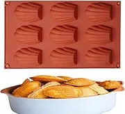Madeleine Mold, Shell Shape Cookie Pan, Silicone Madeleine Pan, 9-Cavity Baking Pan, Nonstick Madeleine Mold, Tea Cake Pan, Cake Mold, Chocolate Mould, Silicone Baking Pan, Madeleine Baking Tray