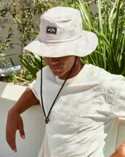 [Billabong] Billabong Men's Big John Wide Brim Hat in Fog Size Small/Medium S/M Fog